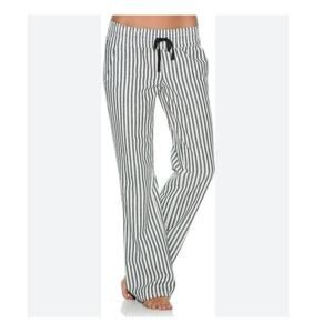 Hurley Venice Stripe Wide Legged Black and White Pant size S